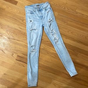 American eagle jeans - super high rise jegging, size 2
